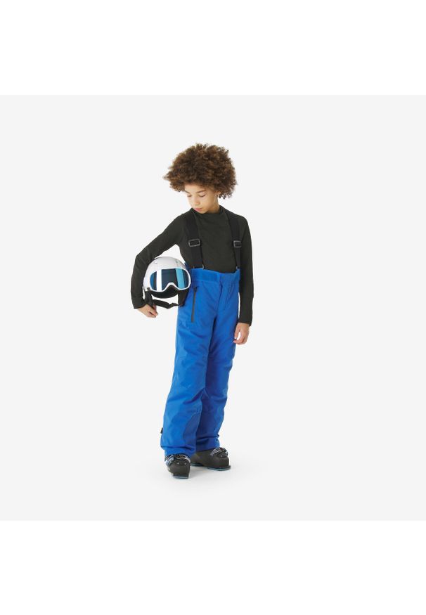 WEDZE - Spodnie narciarskie dla dzieci Wedze 900 PNF. Stan: podwyższony. Kolor: niebieski. Materiał: dzianina, tkanina. Sezon: zima. Sport: narciarstwo