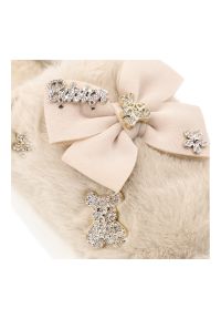 Beżowe Kapcie Filippo Ocieplane Damskie Buty Po Domu. Okazja: do domu. Kolor: beżowy. Szerokość cholewki: normalna. Wzór: aplikacja. Styl: elegancki #5