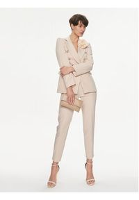 Maryley Spodnie materiałowe 24EB52Z/43GE Beżowy Slim Fit. Kolor: beżowy. Materiał: syntetyk #8