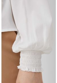JDY bluzka damska kolor biały gładka. Okazja: na co dzień. Kolor: biały. Materiał: tkanina. Długość rękawa: długi rękaw. Długość: długie. Wzór: gładki. Styl: casual #2
