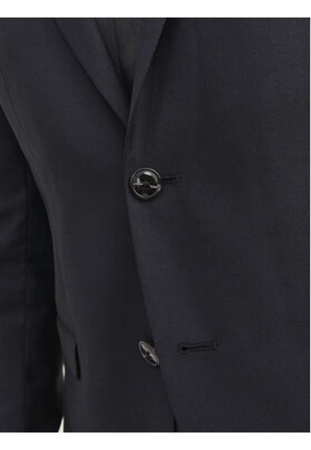 Jack & Jones Marynarka Solaris 12141107 Czarny Slim Fit. Kolor: czarny. Materiał: syntetyk