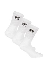 Unisex Fila skarpetki tenisowe 3-pack białe rozmiar 35-38. Kolor: biały