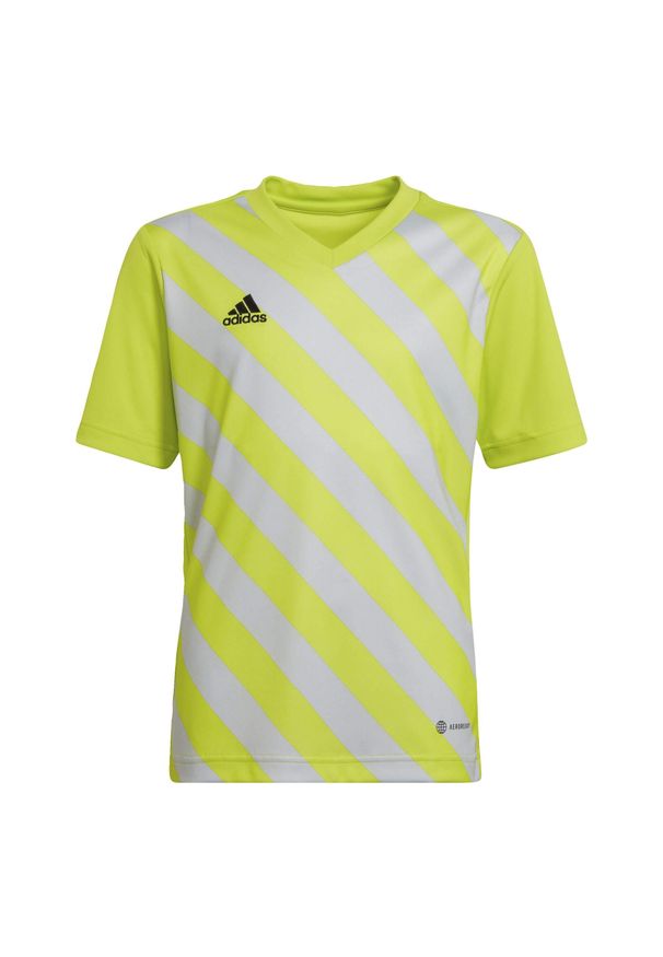 Adidas - Koszulka piłkarska dla dzieci adidas Entrada 22 Graphic Jersey. Kolor: wielokolorowy, żółty, szary. Materiał: jersey. Sport: piłka nożna