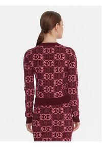 Pinko - PINKO Sweter Gypsies 106041 A2YD Bordowy Regular Fit. Kolor: czerwony. Materiał: wiskoza