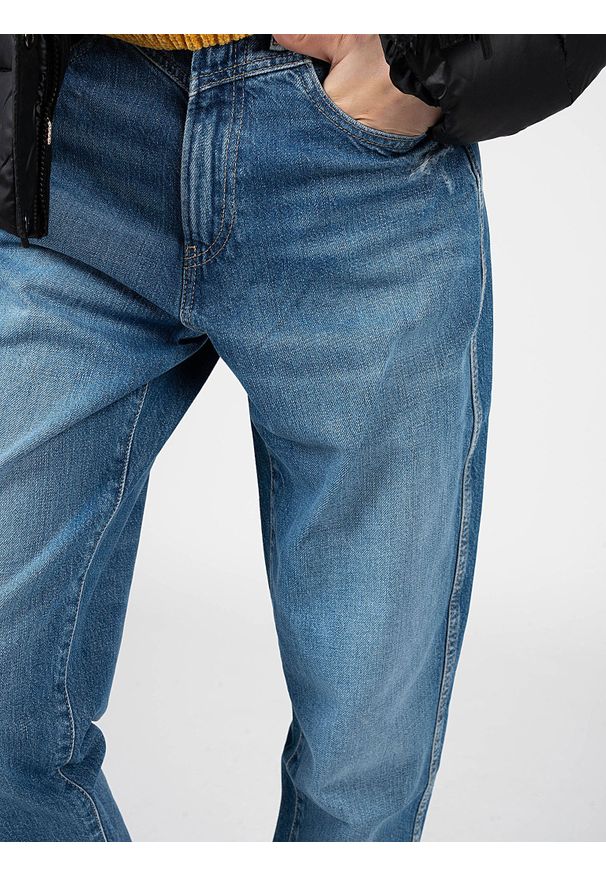 Pepe Jeans Jeansy "Baloon Fit Rachel" | PL203739HH6R | Baloon Fit Rachel | Kobieta | Niebieski. Stan: podwyższony. Kolor: niebieski. Wzór: aplikacja