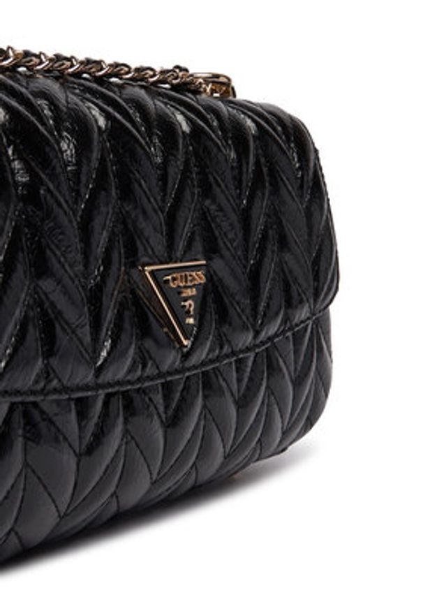 Guess Torebka Cheryl HWTQ97 20210 Czarny. Kolor: czarny. Materiał: skórzane