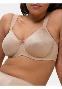 Triumph Biustonosz z fiszbiną Essential Minimizer W X 10166830 Beżowy. Kolor: beżowy. Materiał: syntetyk