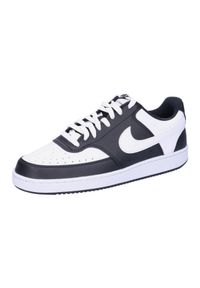 Buty do chodzenia męskie Nike Court Vision Low. Zapięcie: sznurówki. Kolor: czarny, biały, wielokolorowy. Materiał: skóra, materiał, syntetyk, tkanina, guma. Szerokość cholewki: normalna. Model: Nike Court. Sport: turystyka piesza
