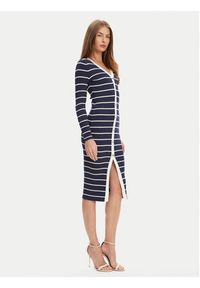 Guess Sukienka dzianinowa W5YK98 Z2YK2 Granatowy Slim Fit. Kolor: niebieski. Materiał: wiskoza #4