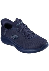 skechers - Adidasy Skechers Summits - High Range, Mężczyźni. Kolor: niebieski. Materiał: materiał. Sport: fitness