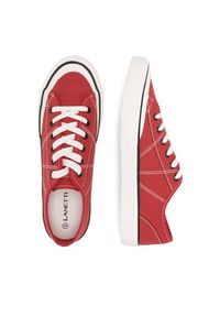 Lanetti Trampki S23V013A-1 Czerwony. Kolor: czerwony. Materiał: materiał #3