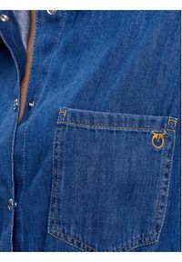 Pinko Sukienka jeansowa Parapendio PE 23 PDEN 100606 A0FP Niebieski Regular Fit. Kolor: niebieski. Materiał: jeans, bawełna