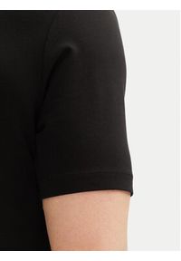 Karl Lagerfeld - KARL LAGERFELD T-Shirt 755404 552235 Czarny Regular Fit. Typ kołnierza: dekolt w karo. Kolor: czarny. Materiał: bawełna #4