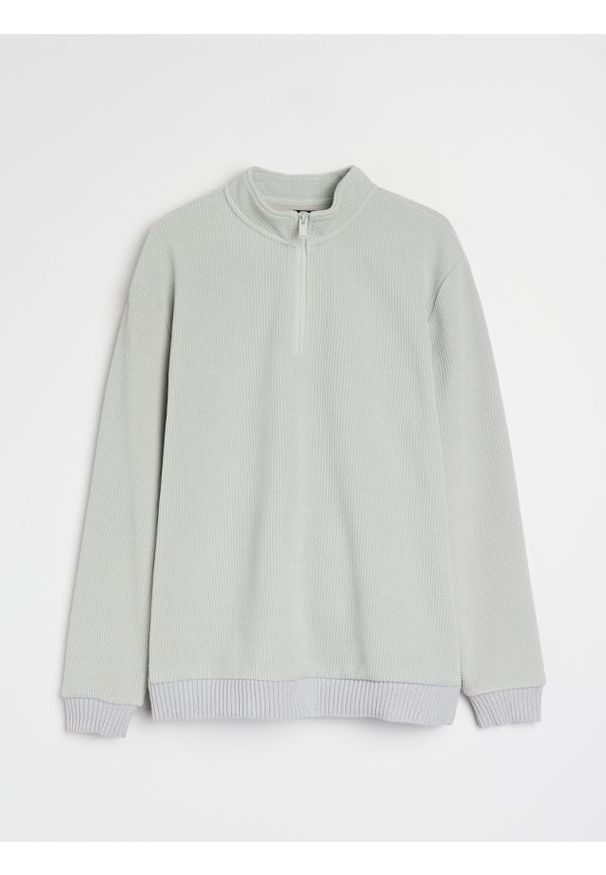 Sinsay - Bluza crewneck - kremowy. Kolor: kremowy