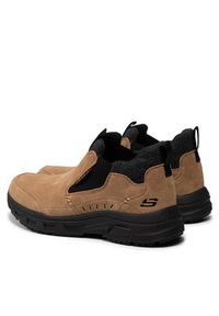skechers - Skechers Półbuty Bombarder 237283/BRBK Brązowy. Kolor: brązowy. Materiał: zamsz, skóra #3