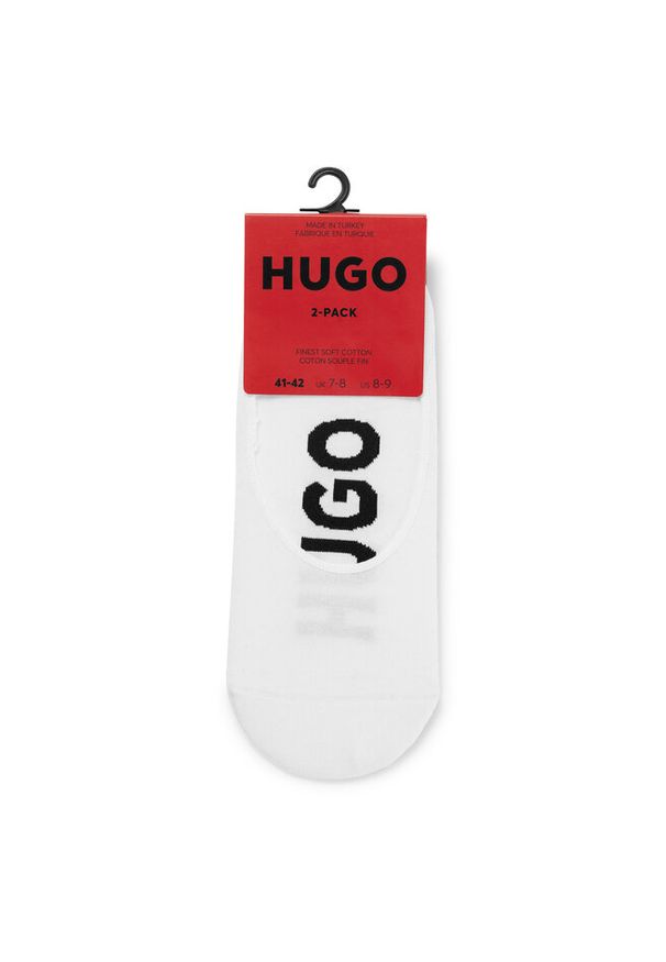 Skarpety stopki męskie Hugo. Kolor: biały