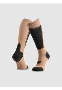 4f - 4F Skarpety narciarskie damskie - brązowe 39-42. Kolor: brązowy. Sport: narciarstwo #1