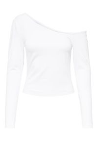 only - ONLY Bluzka Live Love 15344398 Biały Slim Fit. Kolor: biały. Materiał: bawełna #7