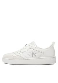 Calvin Klein Jeans Sneakersy Basket Cupsole Low Lth Ml YM0YM00574 Biały. Kolor: biały #4