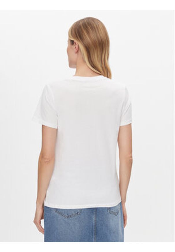Pepe Jeans T-Shirt Harbor PL505743 Biały Regular Fit. Kolor: biały. Materiał: bawełna