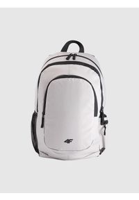 4f - 4F Plecak miejski (18 L) z kieszenią na laptopa - szary Uniwersalny. Kolor: szary. Materiał: tkanina, syntetyk, materiał. Wzór: gładki. Styl: casual, elegancki #1