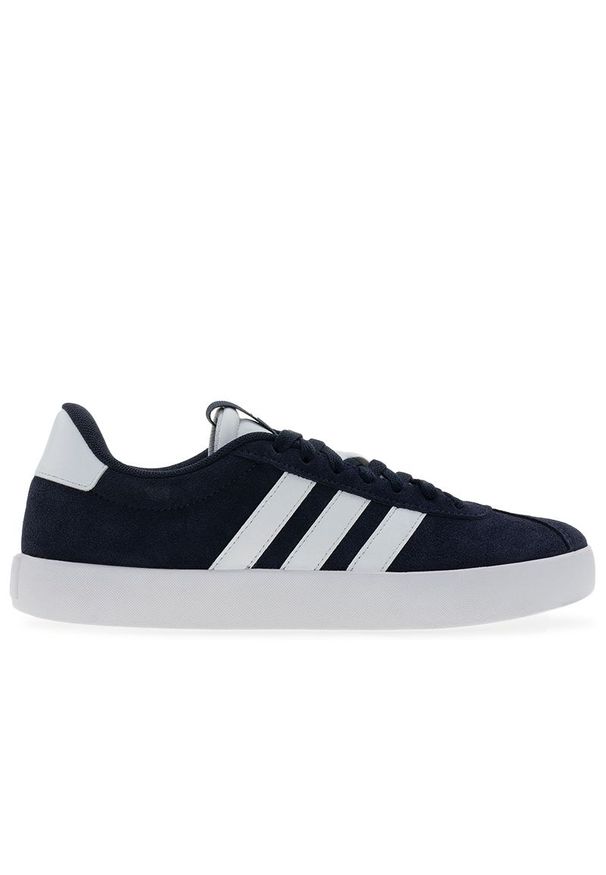 Adidas - Buty męskie adidas VL Court 3.0 ID6275 - granatowe. Kolor: niebieski. Materiał: zamsz, skóra, guma. Szerokość cholewki: normalna. Wzór: aplikacja