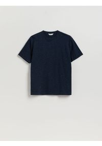 Reserved - T-shirt comfort fit - granatowy. Kolor: niebieski. Materiał: bawełna, dzianina