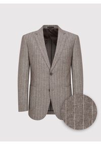 Pako Lorente - PAKO LORENTE - Marynarka męska z lnem w prążek. Materiał: len. Wzór: prążki. Sezon: wiosna #7