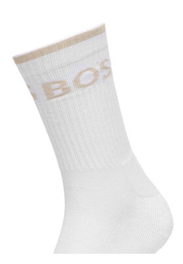 BOSS Zestaw 6 par wysokich skarpet męskich 50510168 Biały. Kolor: biały. Materiał: materiał, bawełna