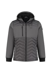 GLOMEX - Kjelvik Męska Kurtka Zimowa Wodoodporna — Antra L. Kolor: szary. Sezon: zima. Sport: turystyka piesza #1