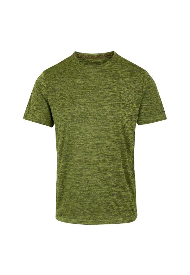 Regatta - T-shirt Męski Melanżowy Fingal Edition. Kolor: żółty, wielokolorowy, zielony. Wzór: melanż