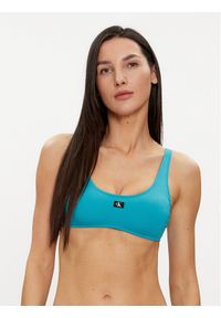 Calvin Klein Swimwear Góra od bikini KW0KW02344 Niebieski. Kolor: niebieski. Materiał: syntetyk #1
