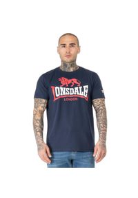 Koszulka Lonsdale Lion Two Tone Regular Fit. Kolor: niebieski #1