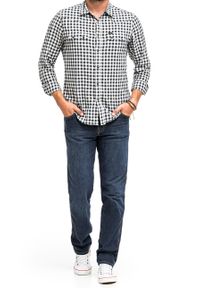 Wrangler - WRANGLER REGULAR FIT MĘSKIE SPODNIE JEANSOWE DARK USED W10I22H10 112125986 #5