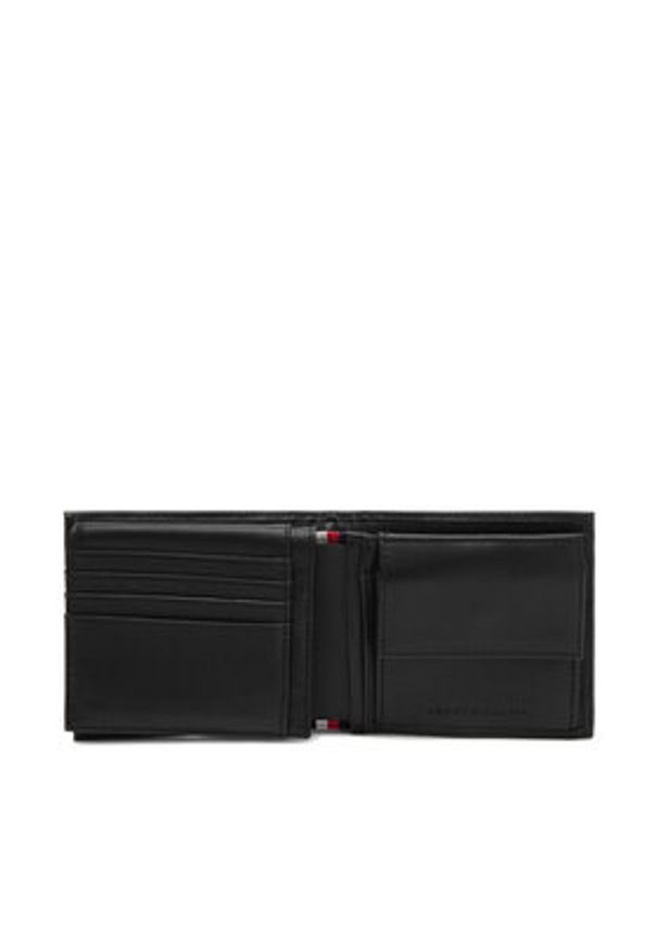 TOMMY HILFIGER - Tommy Hilfiger Duży Portfel Męski Th Business Cc Flap And Coin AM0AM13260 Czarny. Kolor: czarny. Materiał: skóra