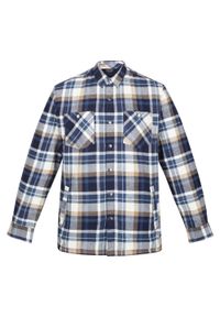 Regatta - Męska Koszula Thamos. Kolor: beżowy, niebieski, wielokolorowy. Sport: turystyka piesza #1