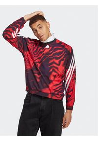 Adidas - adidas Bluza Future Icons Graphic Crew Sweatshirt IC8266 Czerwony Loose Fit. Kolor: czerwony. Materiał: syntetyk #1