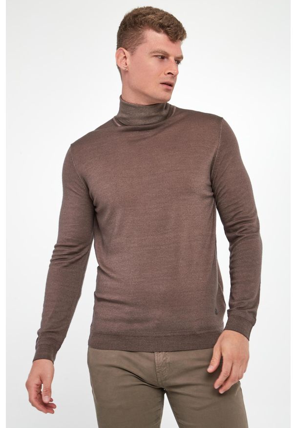 Liu Jo - Golf męski z wełny merino LIU JO. Typ kołnierza: golf. Materiał: wełna