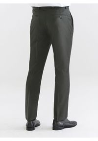 Pako Lorente - PAKO LORENTE – Ciemnozielone spodnie garniturowe z wełną. Kolor: zielony. Materiał: wełna #7