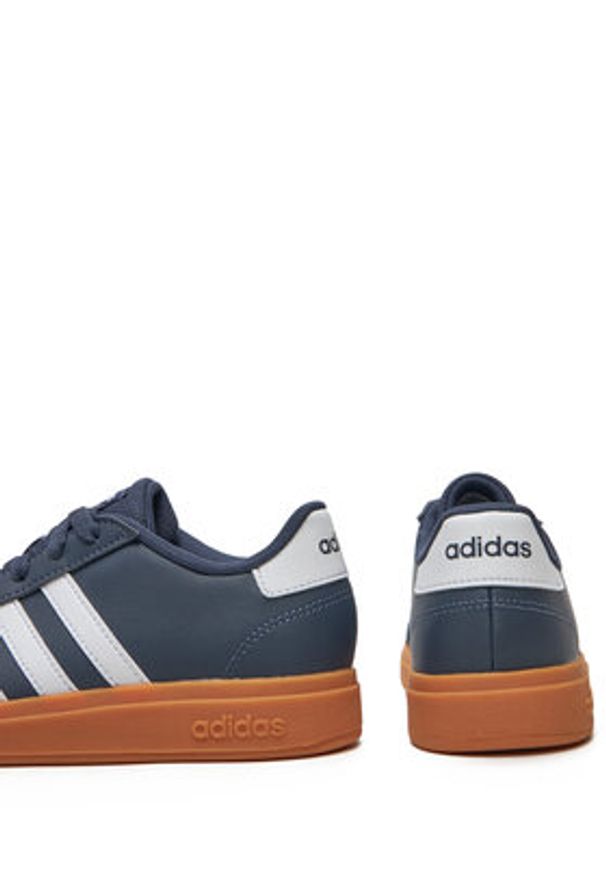 Adidas - adidas Sneakersy Grand Court Lifestyle Tennis JI0970 Granatowy. Kolor: niebieski. Materiał: materiał