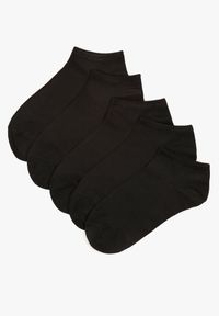 Born2be - Czarne Bawełniane Skarpety Stopki 5-Pack Arririana. Kolor: czarny. Materiał: bawełna #3