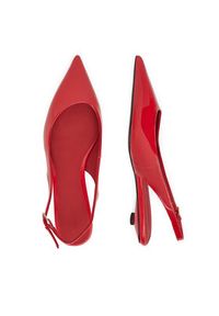 Gino Rossi - GINO ROSSI Baleriny VICI-V1895-105-2 Czerwony. Kolor: czerwony. Materiał: skóra, lakier #6