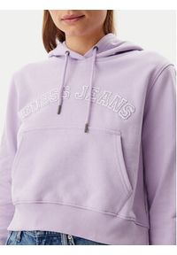 Guess Jeans Bluza W5GQ22 K68I4 Fioletowy Regular Fit. Kolor: fioletowy. Materiał: bawełna #5