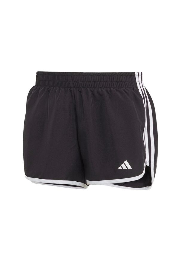 Adidas - Marathon 20 Running Shorts. Kolor: czarny, biały, wielokolorowy. Materiał: materiał. Sport: bieganie