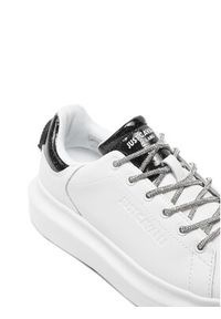 Just Cavalli Sneakersy 77RA3SB1 Biały. Kolor: biały. Materiał: skóra
