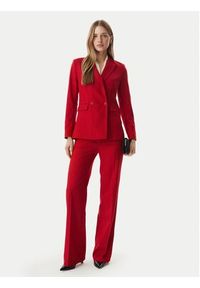 Morgan Spodnie materiałowe 261-PLOVE.F Czerwony Regular Fit. Kolor: czerwony. Materiał: syntetyk #3