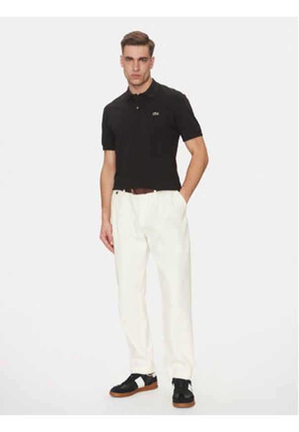 Lacoste Polo PH9851 Czarny Classic Fit. Typ kołnierza: polo. Kolor: czarny. Materiał: syntetyk, bawełna