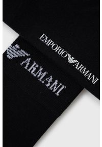Emporio Armani Underwear skarpetki (3-pack) męskie kolor czarny. Kolor: czarny