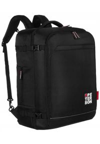 Podróżny wodoodporny plecak Peterson 2w1 czarny PTN PLG-05-T. Kolor: czarny. Styl: casual, sportowy
