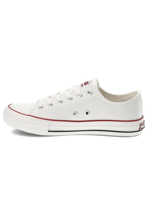 Big-Star - Białe Trampki Big Star Sportowe Obuwie Unisex. Kolor: biały. Materiał: materiał. Sezon: lato, wiosna. Styl: sportowy